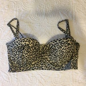 Leopard Swimsuit Top